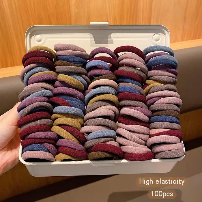 Accessoires pour cheveux de style coréen durables, pilotes 100, FS élevés, bandes élastiques, adapté