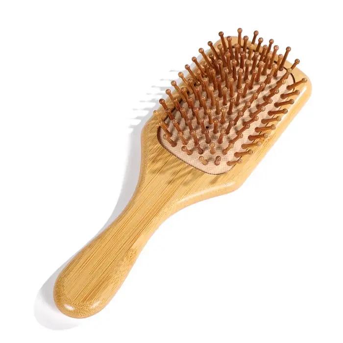 Nouveau Sdottor brosse à cheveux en bois de bambou peigne de Massage à Air peignes antistatiques pou
