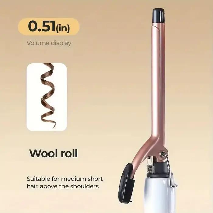 Barre de permanente en céramique de 0.551 pouces, outil de permanente chaude pour salon de coiffure,