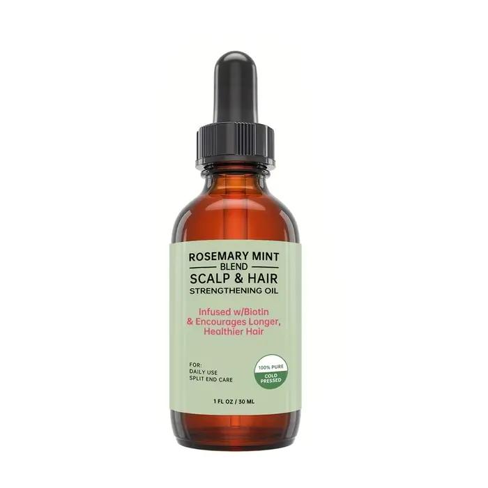 Huile de croissance des cheveux au romarin et à la menthe, prévient la sécheresse des cheveux, hydra