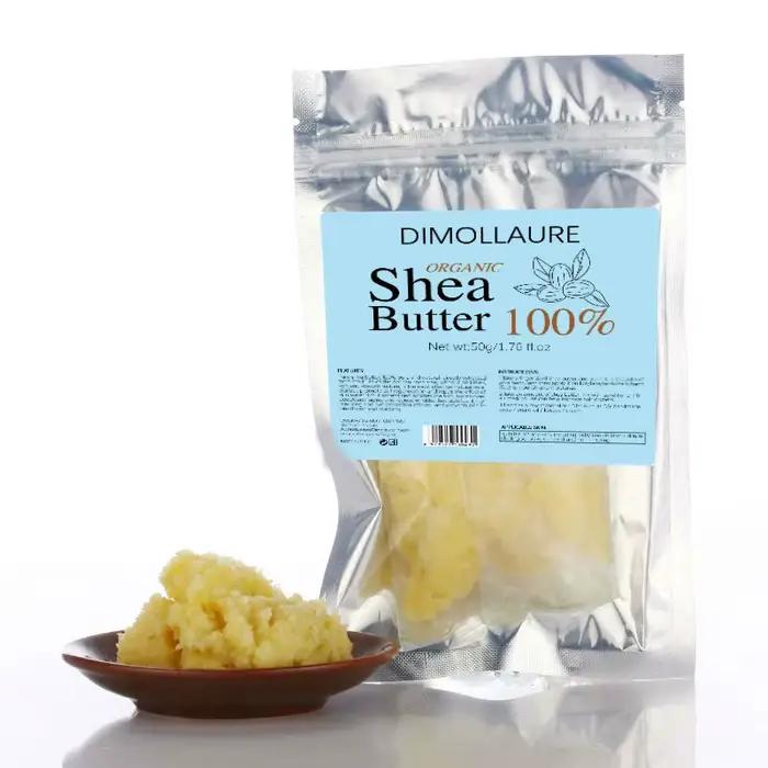 Dimollaure 50g naturel organique non raffiné huile de beurre de karité soins de la peau huile pour l