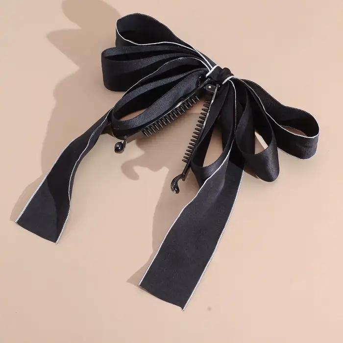 Lystrfac nouveau nœud Hairgrps cheveux griffe arc pinces à cheveux pour femmes filles arrière tête é