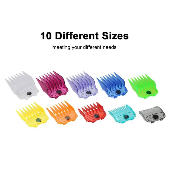 Kit de guidage de peignes pour tondeuse à cheveux, 10 pièces, Compatible avec les tondeuses à cheveu