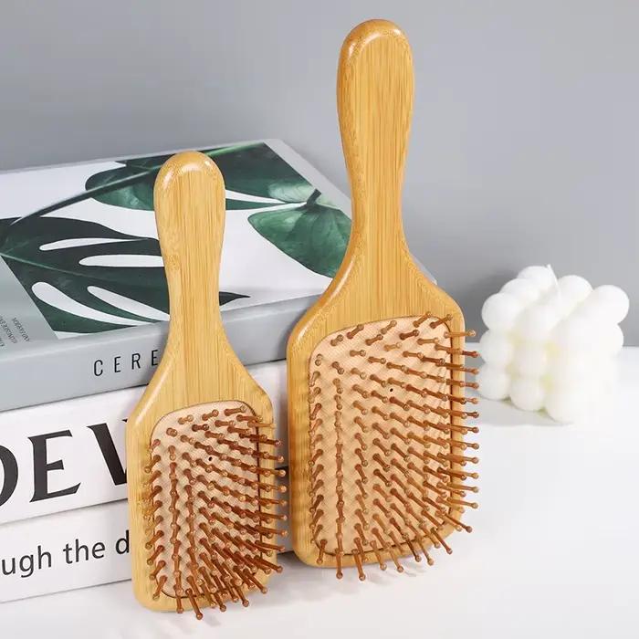 Nouveau Sdottor brosse à cheveux en bois de bambou peigne de Massage à Air peignes antistatiques pou