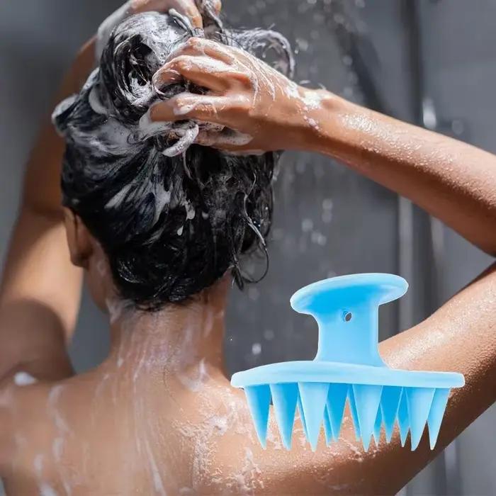 Brosse à cheveux en Silicone, masseur de cuir chevelu pour la croissance des cheveux, sans moule, sh