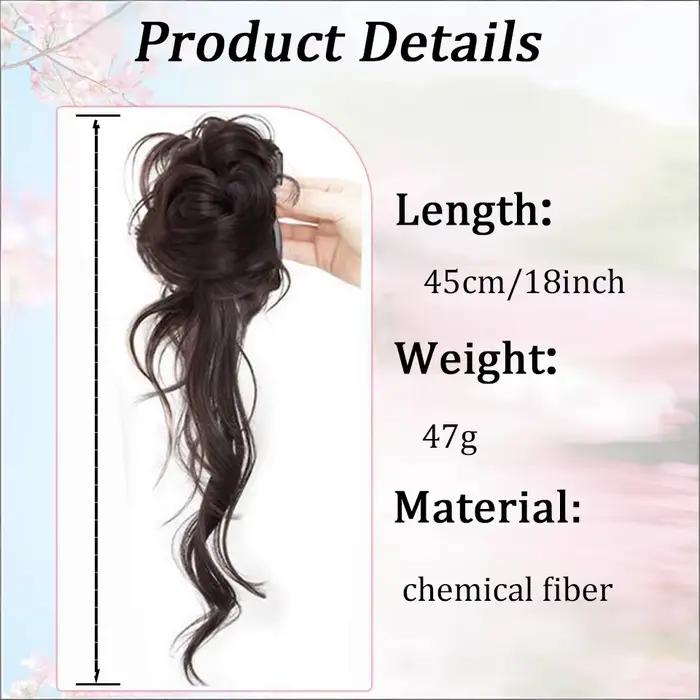 Perruque synthétique extra-longue style chignon barbe de dragon, rétro coréen, élégante et décontrac