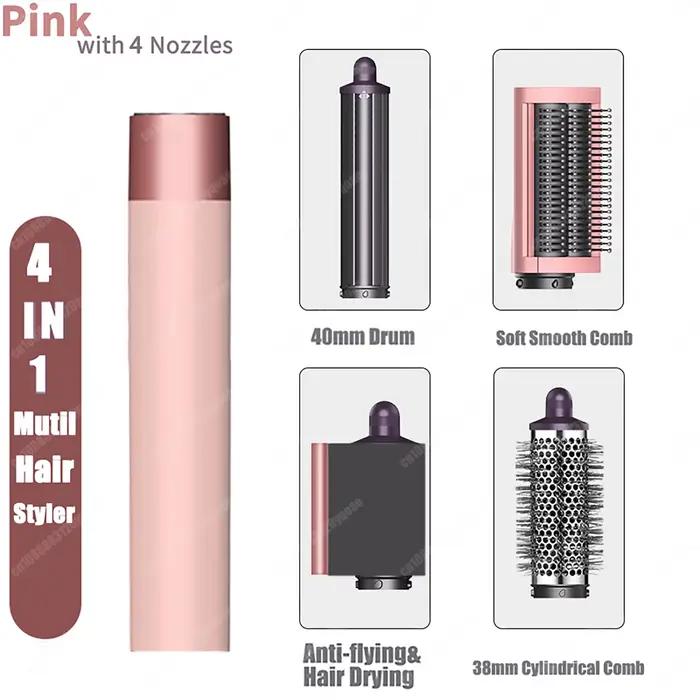 Fer à friser automatique 6 en 1, multi-styler, brosse à air chaud, baril à friser, sèche-cheveux, sa