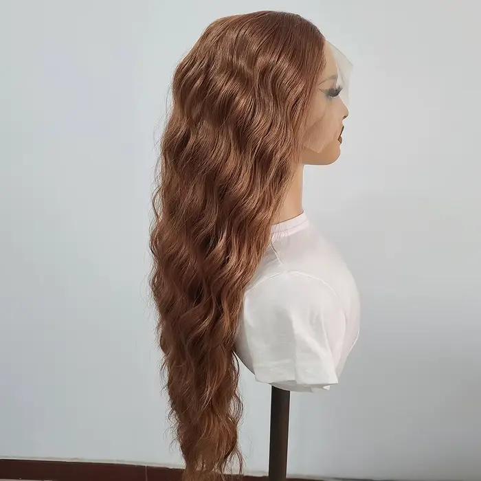 AIMEYA synthétique dentelle avant perruques pour femmes délié naturel cheveux synthétiques dentelle