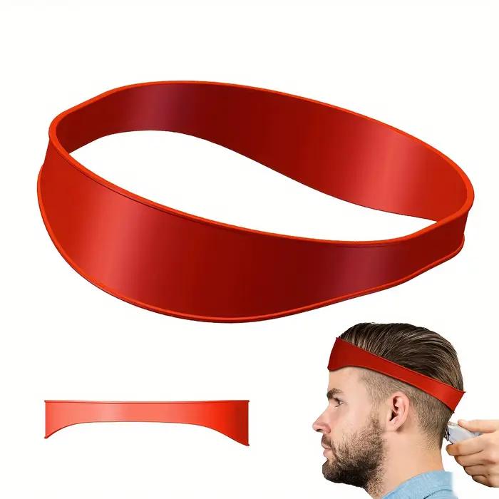 Peigne de positionnement de coupe de cheveux, peigne à dessus plat, modèle de rasage de décolleté et