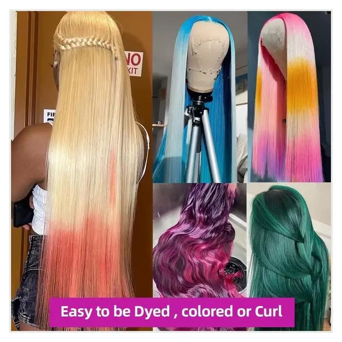 13x4 13x6 360 HD Transparent 613 couleur blond miel avant de lacet perruques de cheveux humains pour