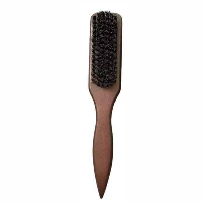 Brosse à cheveux en bois à poils de sanglier avec poils antistatiques et manche confortable, parfait