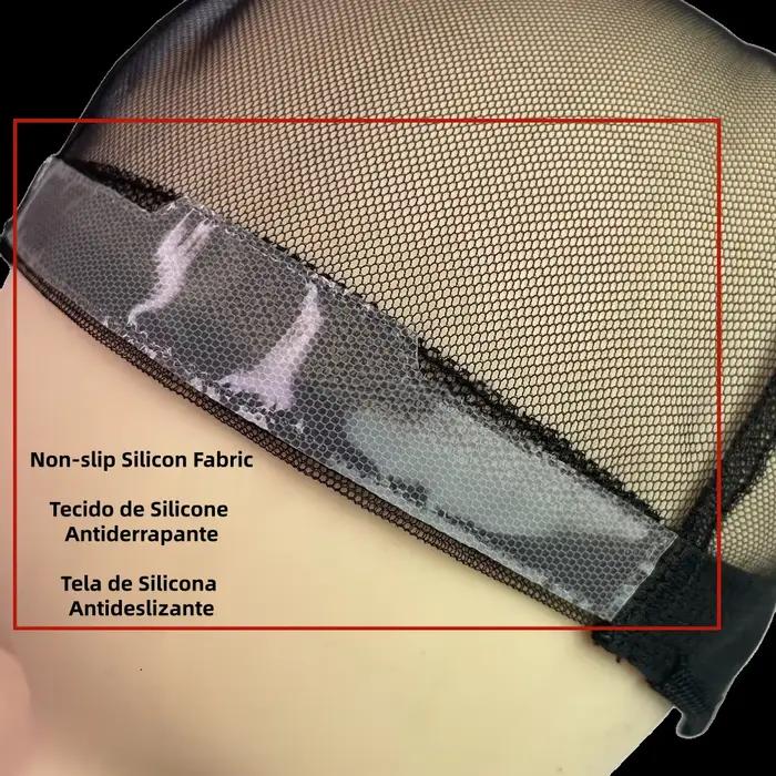 Tissu en silicone antidérapant 10 cm x 30 cm pour bases de perruques, fabrication de perruques, et r