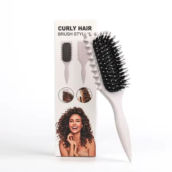 Brosse coiffante pour cheveux bouclés Salon Bursh : Boucles définies sur cheveux mouillés - Brosse d