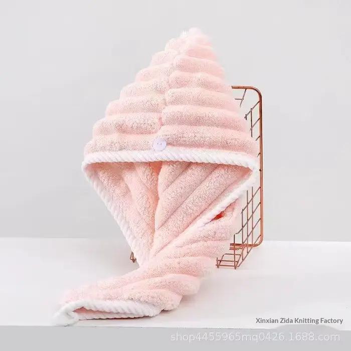 Bonnet pour cheveux secs pour femmes, foulard épaissi et super absorbant pour essuyer les cheveux, b