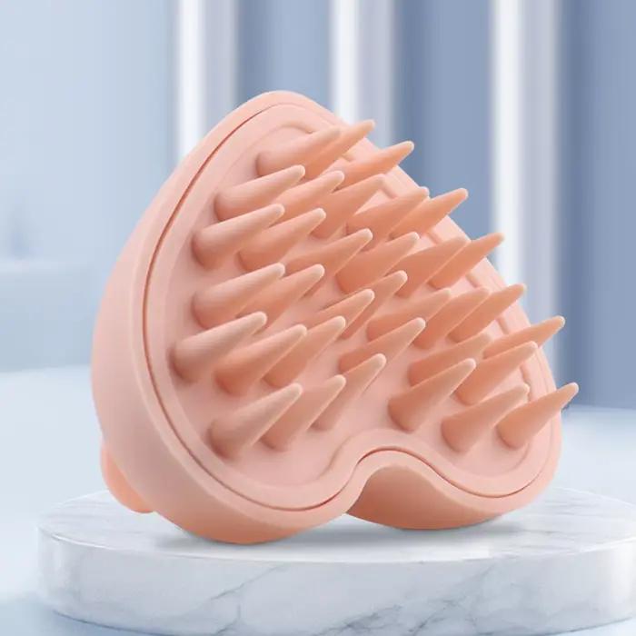 Brosse de lavage pour cheveux en silicone, peigne de massage du cuir chevelu, brosse de massage corp