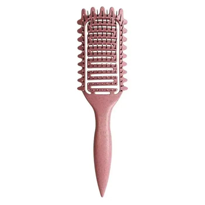 Brosse de coiffure pour cheveux bouclés et humides, brosse démêlante ajourée, peigne pour façonner l