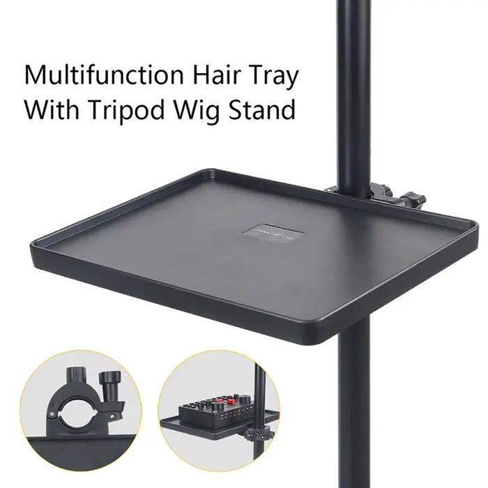 Pince à cheveux multifonctionnelle pour utilisation avec trépied, support de perruque, facile à util