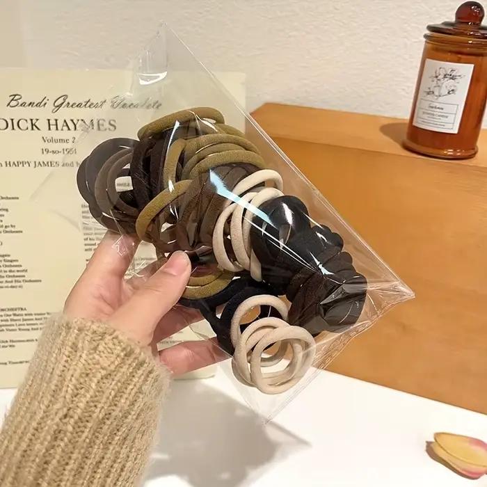 Attaches de cheveux élastiques sans couture style Boho, 50/100 pièces, épais, confortables et durabl