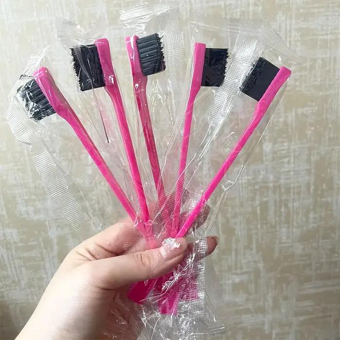 Brosses de contrôle des bords des cheveux Double face, multifonctions, pour un coiffage lisse, des s
