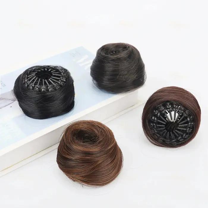 Chignon en Fiber synthétique haute température, quatre couleurs en vente, accessoire pour cheveux po