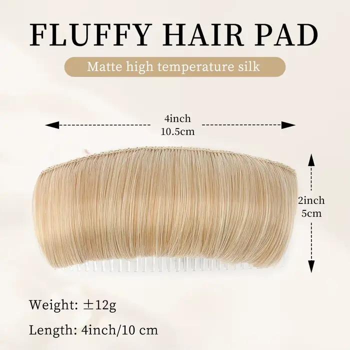 Clip cheveux synthétiques Invisible faux cheveux Base bosse moelleux coussin de cheveux style insére