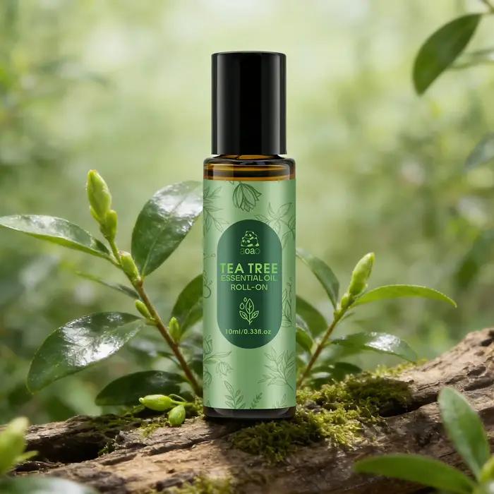 L'huile d'arbre à thé convient aux soins du visage, aux soins des ongles, aux soins des cheveux, au