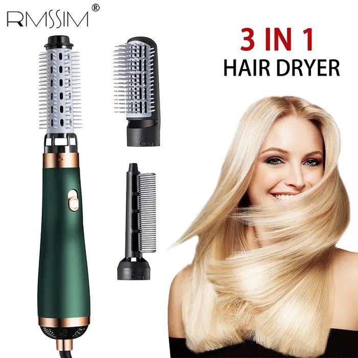 Nouveau sèche-cheveux peigne Air chaud friser pour rouleau de cheveux sèche-cheveux ionique brosse à