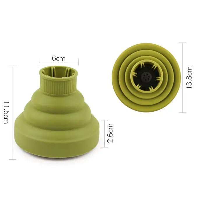Couvercle de diffuseur de sèche-cheveux en silicone, pliable, résistant à la chaleur, accessoires de