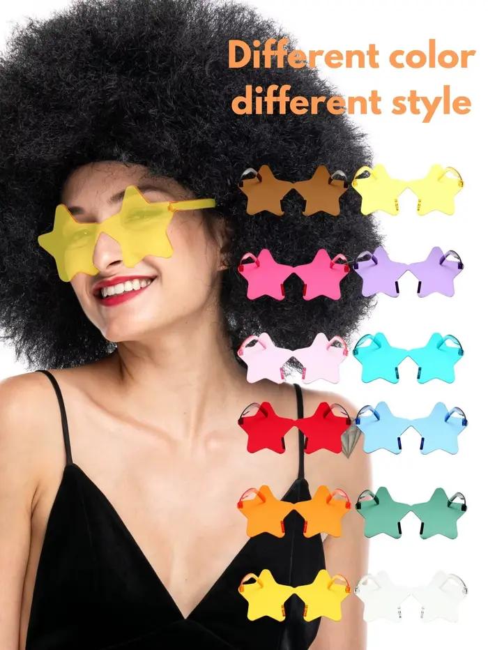 Perruque de cheveux bouclés pelucheux surdimensionnée, fibre synthétique multicolore résistante aux