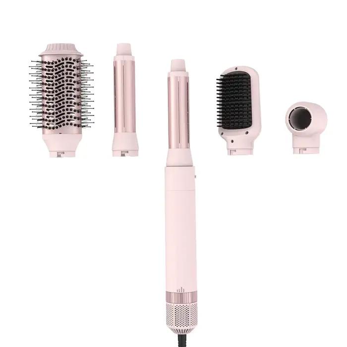 Brosse sèche-cheveux détachable 5 en 1, système de coiffure et de séchage, séchage rapide, lissage e