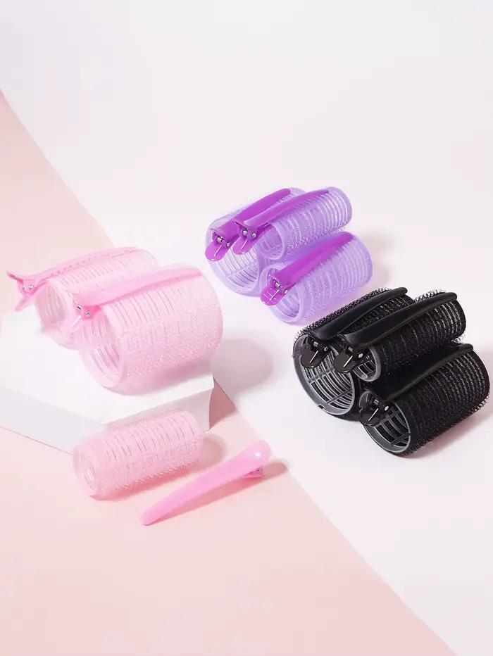 6 pièces/ensemble de tubes moelleux de cheveux bouclés non chauffés DYI tubes de cheveux bouclés pou