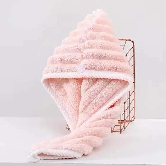 Bonnet pour cheveux secs pour femmes, foulard épais et Super absorbant pour essuyer les cheveux, bon