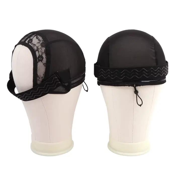 Plussign – bonnet de perruque demi-épissure avec cordon de serrage, bande en Silicone pour la coutur