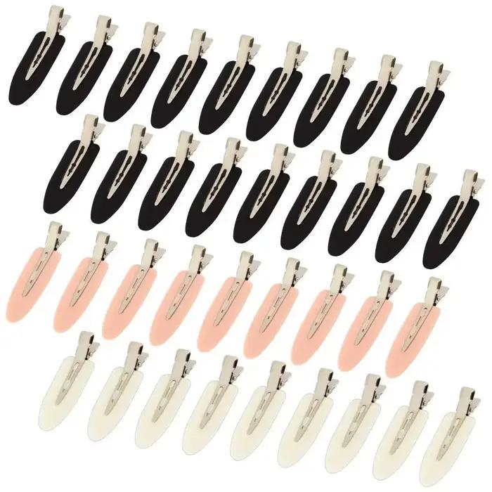 Pinces à cheveux sans couture, 4 pièces/ensemble, Barrette à frange latérale, maquillage, lavage du