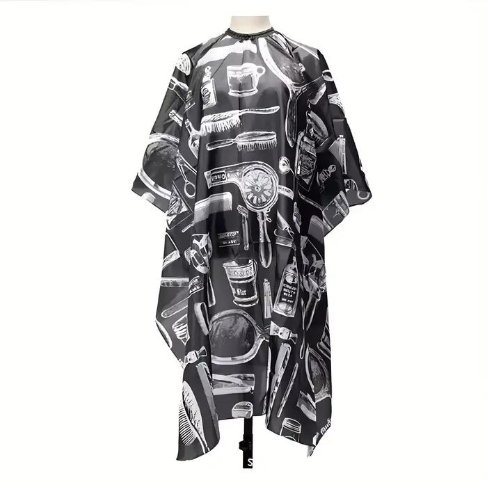Cape de barbier professionnelle pour la coiffure – Bavoir imperméable et antiadhésif pour permanente