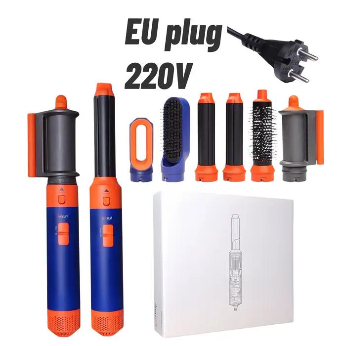 6 en 1 coiffeur nouveau sèche-cheveux lisse pour cheveux 6 en 1 coiffeur avec baril de friser brosse