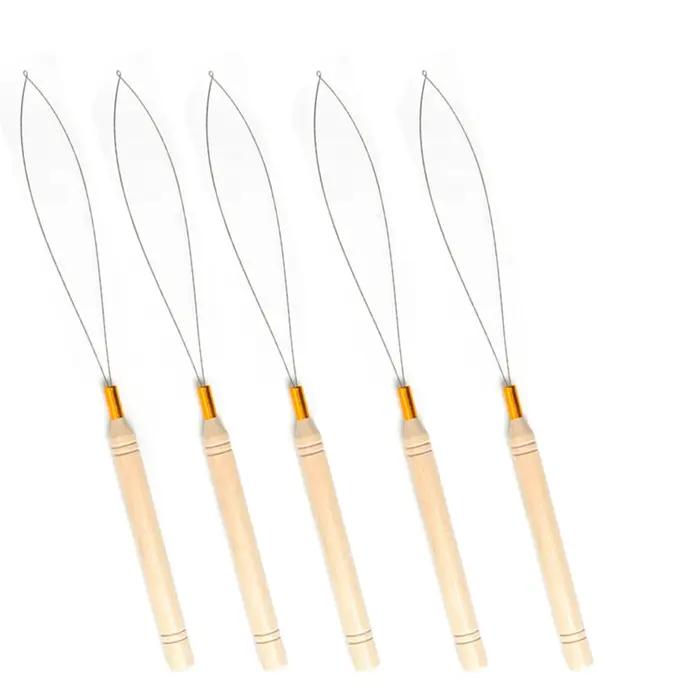 Micro anneaux, outil de boucle, enfileur de boucle, aiguille de traction utilisée avec une pince à c