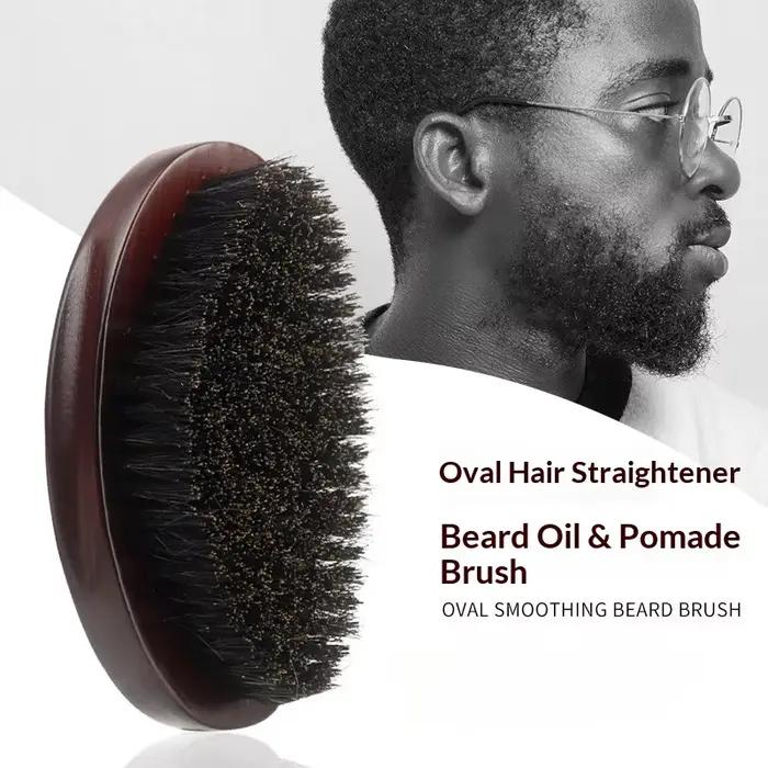 Brosse à cheveux en fourrure de sanglier pour hommes