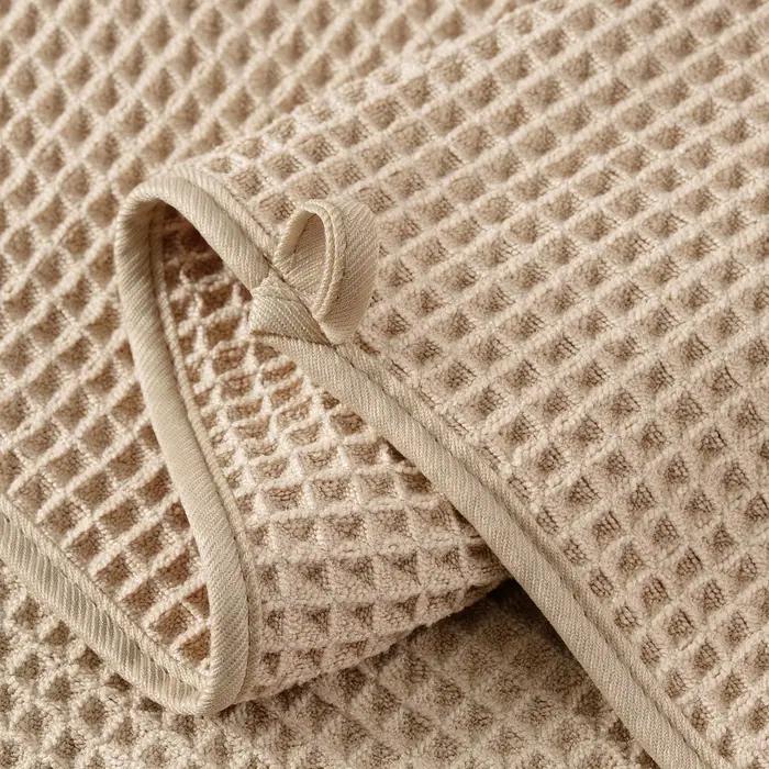 Nouvelles serviettes de bain gaufrées en microfibre