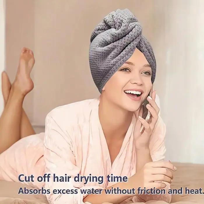 Serviette de séchage de cheveux en microfibre