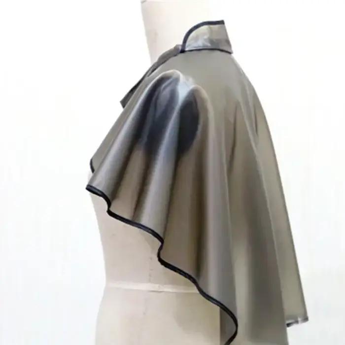 Collier de coupe de cheveux Cape de coloration imperméable tissu de barbier coiffure robe de teinture
