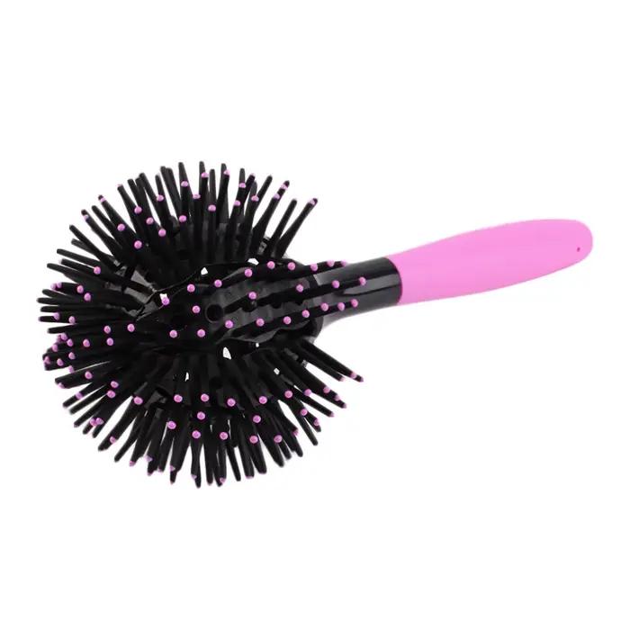 Brosses à cheveux rondes 3D, peigne de maquillage pour Salon de coiffure, boule à 360 degrés, outils de coiffure, brosse magique démêlante, peigne à cheveux résistant à la chaleur