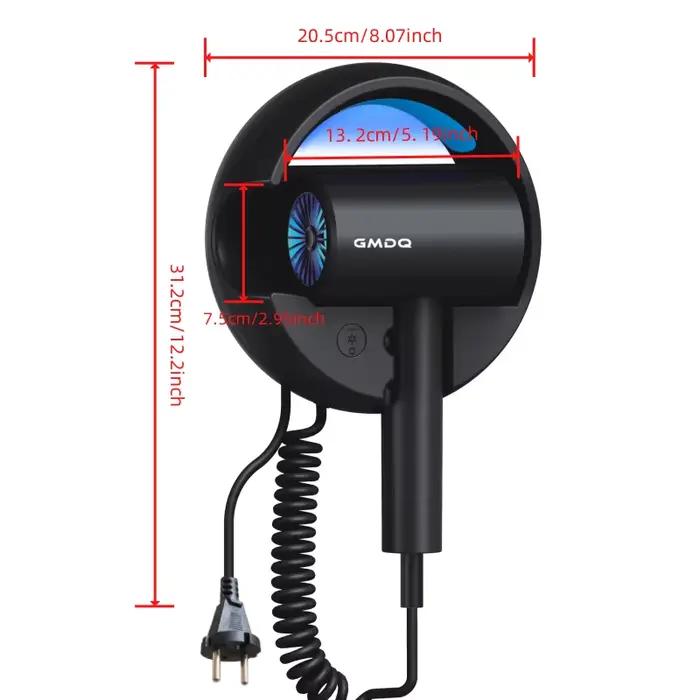Gmdq Sèche-cheveux mural standard européen 220V 1800W