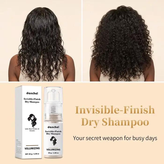 Poudre de shampoing sec instantanée absorbant l'excès de sébum