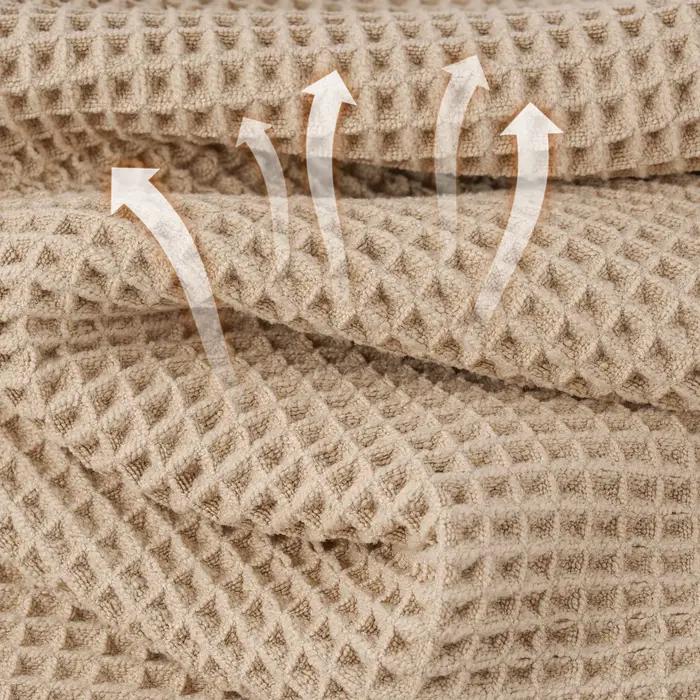 Nouvelles serviettes de bain gaufrées en microfibre