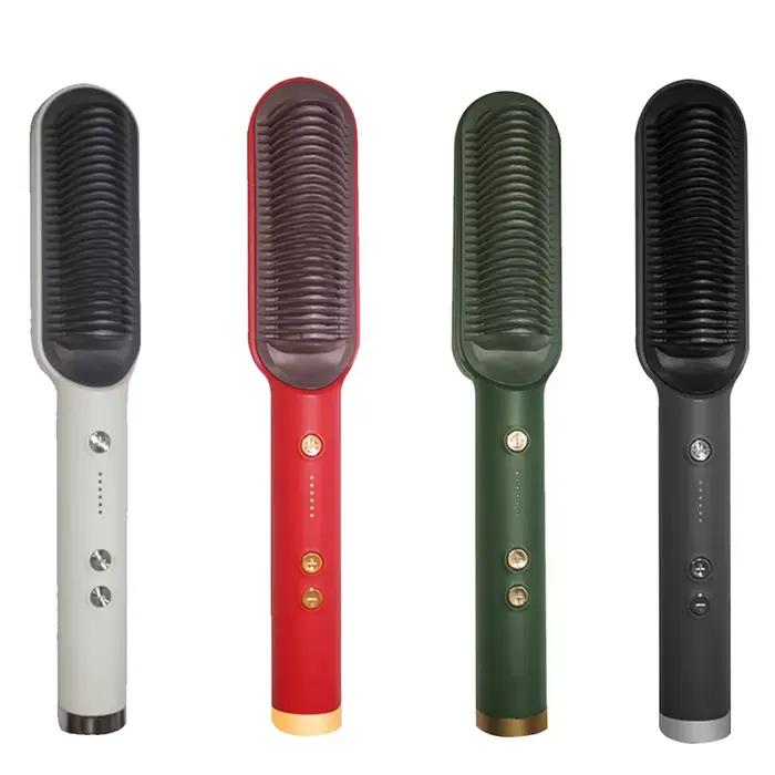 Brosse à lisser électrique PTC pour femme