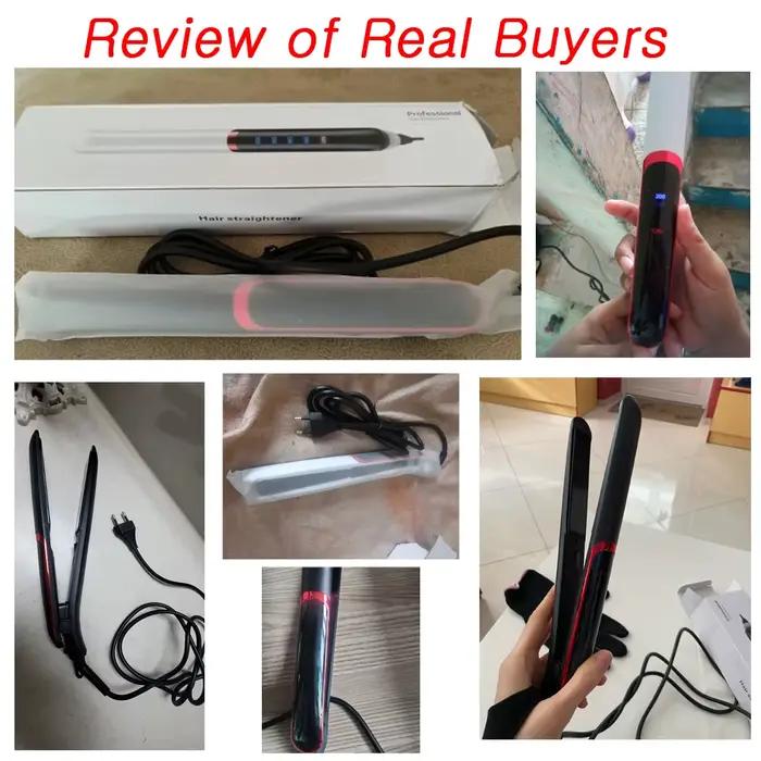 Lisseur de cheveux professionnel bigoudi attelle électrique fer plat Ion négatif droit fer à friser plaques ondulation