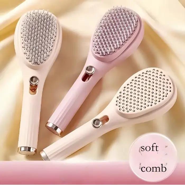 1 peigne rétractable magique - Brosse antistatique massante et démêlante pour tous types de cheveux - Coffret cadeau de Noël - Outil de beauté