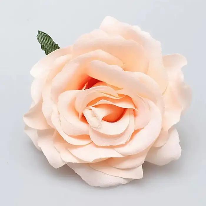 Pince à cheveux en tissu floqué Rose Rouge Flamenco