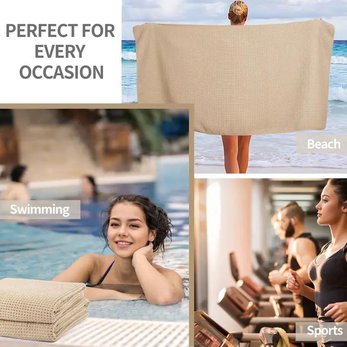 Nouvelles serviettes de bain gaufrées en microfibre